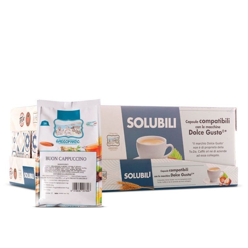 16 Capsule Cappuccino Toda Compatibili Dolce Gusto