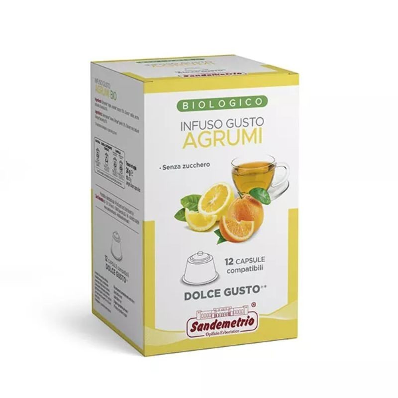 12 Capsule Infuso Agli Agrumi Sandemetrio compatibili Dolce Gusto