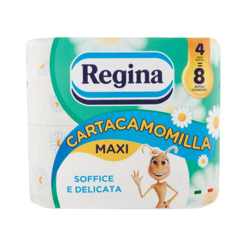 Regina Cartacamomilla Carta Igienica 4 Rotoli