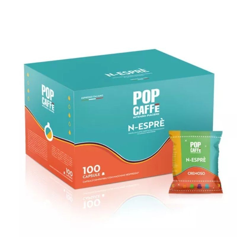 100 Capsule Miscela Cremoso Pop Caffè compatibili Nespresso