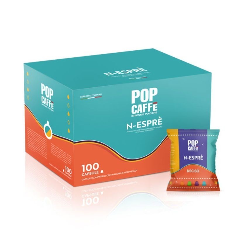 100 Capsule Miscela Deciso Pop Caffè Compatibili Nespresso
