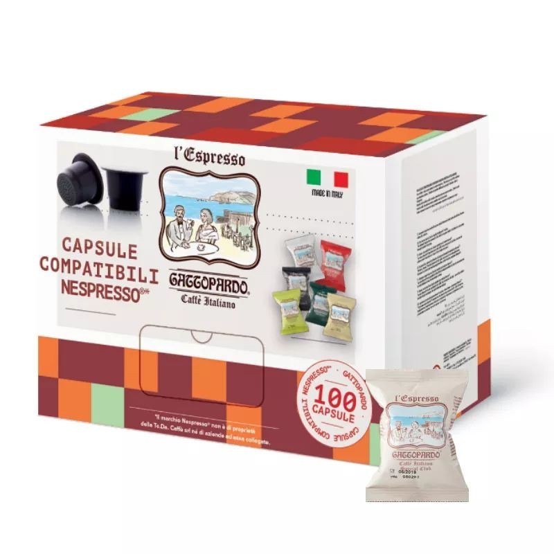 100 Capsule Gattopardo Special Caffè Toda  compatibili Nespresso