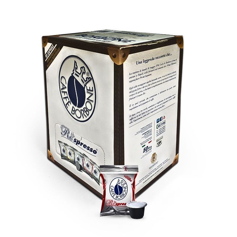 50 Capsule Miscela Rossa Borbone Caffè compatibili Nespresso