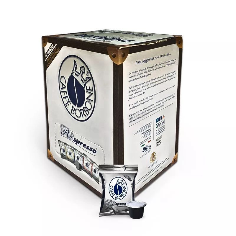 50 Capsule Miscela Nera Borbone Caffè compatibili Nespresso