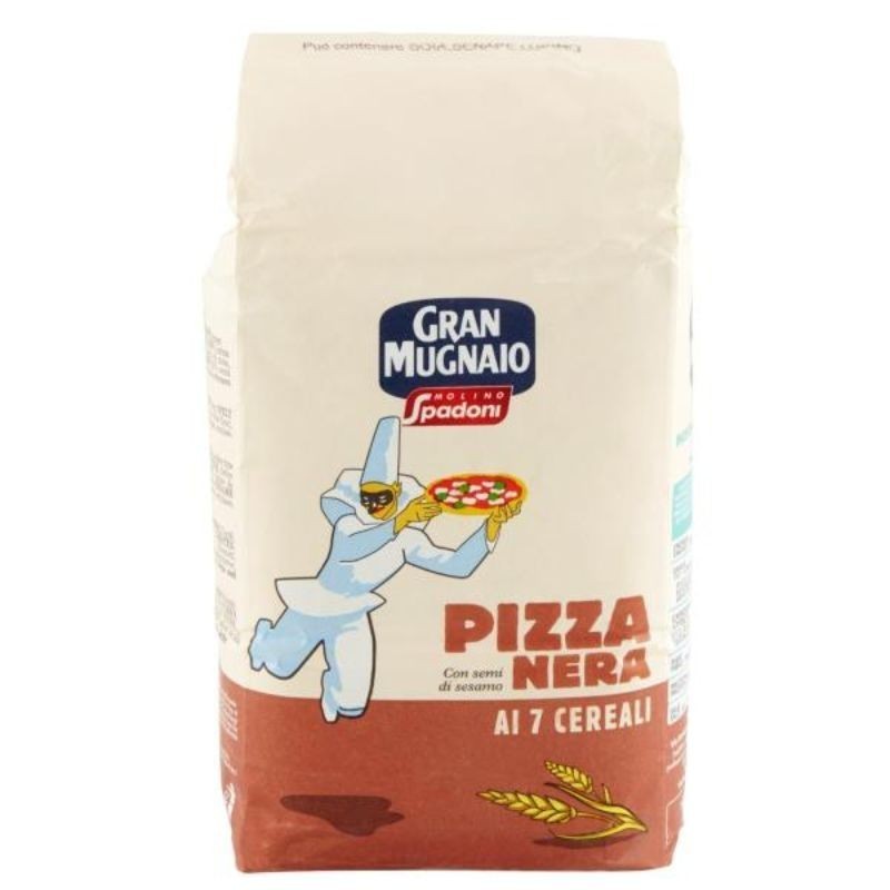 Molino Spadoni Preparato Per Pizza Nera Ai 7 Cereali 1kg