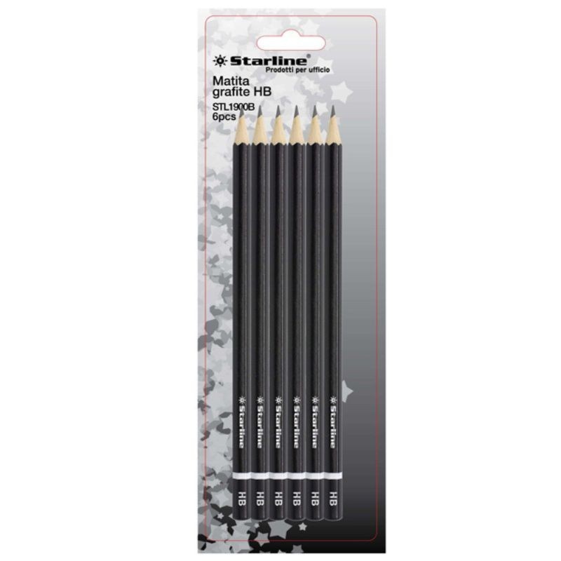 Matite in Grafite Gradazione HB Starline conf.6 pezzi