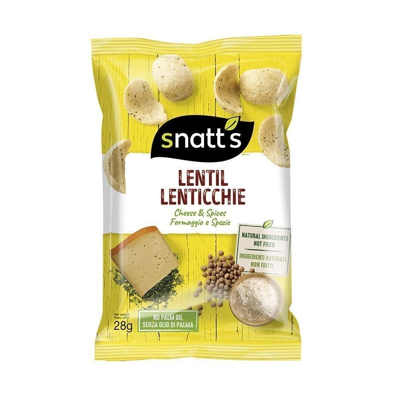 Lenticchie Snack con formaggio e spezie 28g Snatt s
