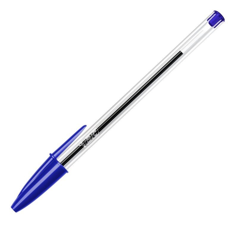 50 Penne a sfera Bic Cristal Blu punta media 1,0mm