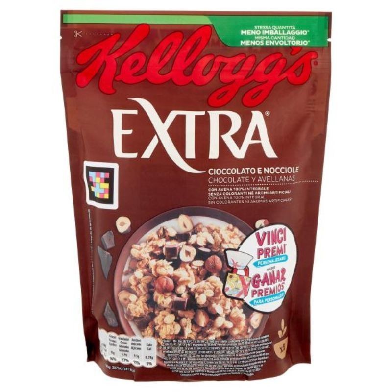 Kellogg's Extra Cioccolato e Nocciole 375 gr