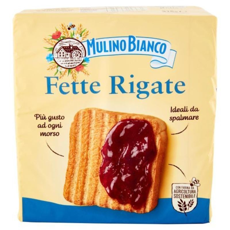 Fette biscottate rigate Mulino Bianco 315g