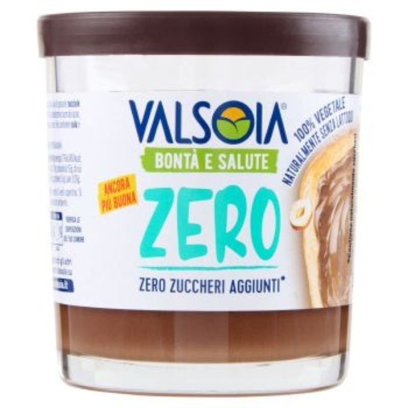 Valsoia Crema vegetale alle nocciole e cacao senza zuccheri aggiunti 200 gr