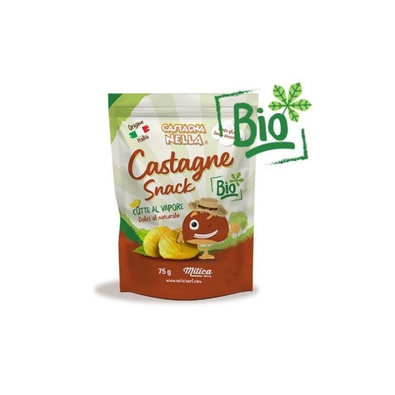 Castagne Snack Cotte Al Vapore Bio Mitica 75 gr