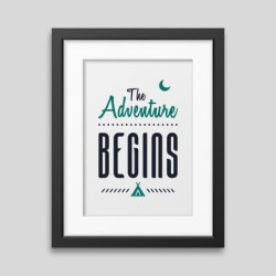 The adventure begins Framed...