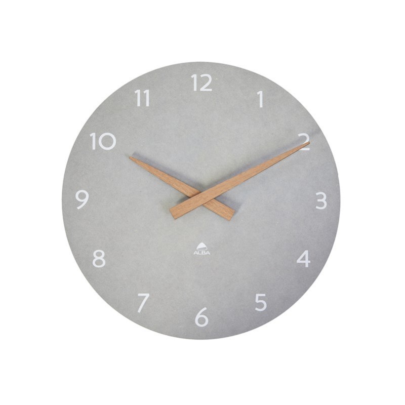 Orologio da parete grigio chiaro/legno - Alba