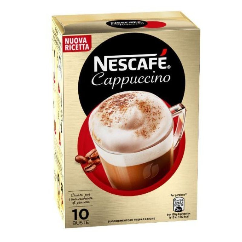 Nescafé Cappuccino Solubile in bustine (10x14 gr) Cremoso e Veloce