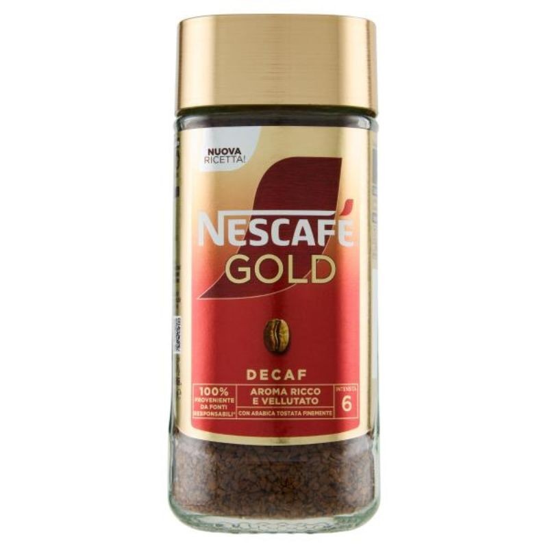 NESCAFÉ Gold Decaf Caffè Solubile Decaffeinato – Barattolo 100 g