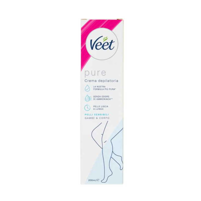 Veet Pure Crema Depilatoria Pelli Sensibili 200ml