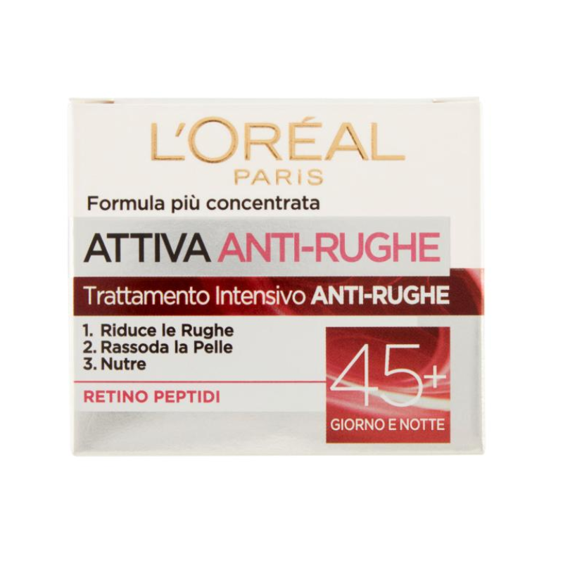 L'Oreal Paris Attiva Anti Rughe Crema Viso 45+ Trattamento Anti Rughe 50ml