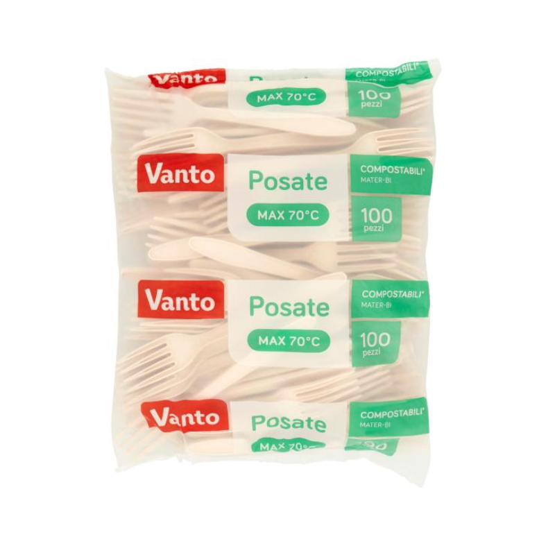 Vanto Forchette in Mater Bi Compostabili 100pz