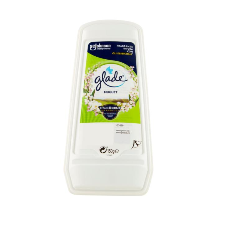 Glade Assorbiodori, Profumatore Per la Casa e Armadi, Fragranza Mughetto 150g