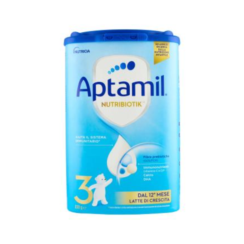 Aptamil 3, Latte Crescita in Polvere dai 12 Mesi 830g