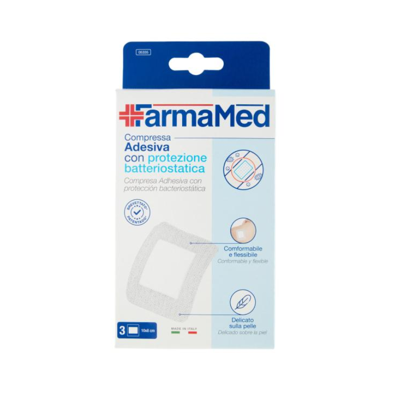 Fermamed Compressa Adesiva Protezione Batteriostatica 3pz