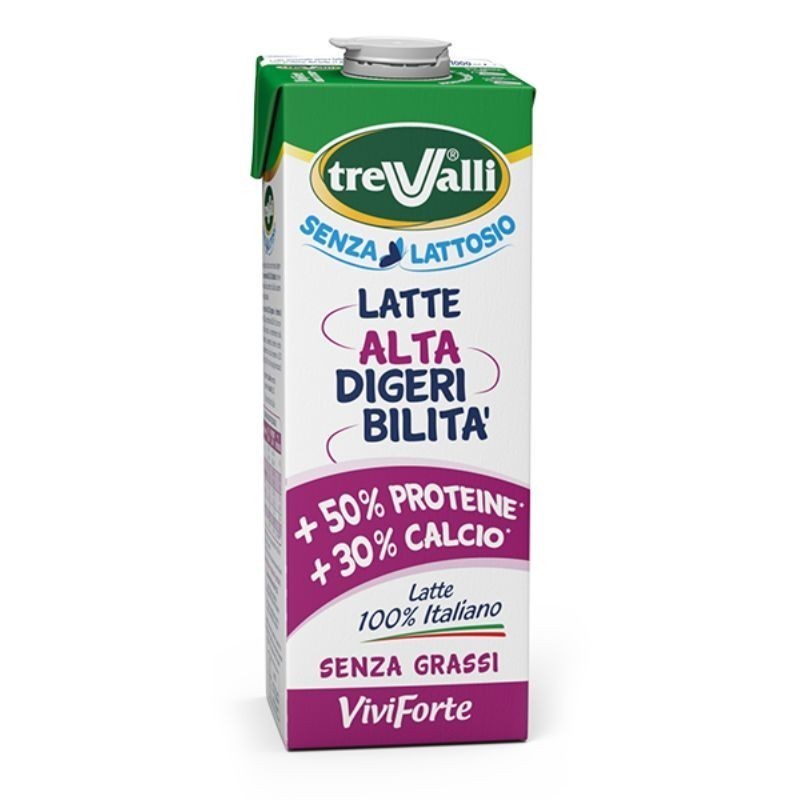 Latte ViviForte TreValli con  Proteine e Calcio ad Alta Digeribilità 1L