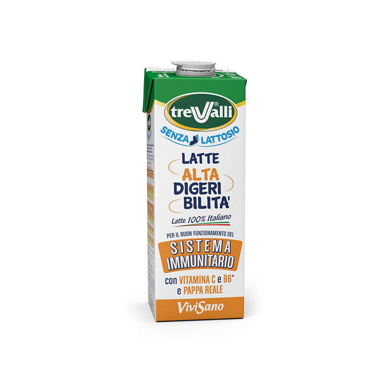 Latte UHT Alta Digeribilità ViviSano Trevalli con pappa reale e vitamine del gruppo B, C ed E