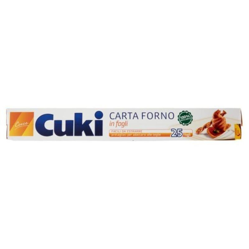 CUKI CUOCE CARTA FORNO IN FOGLI 25 FOGLI