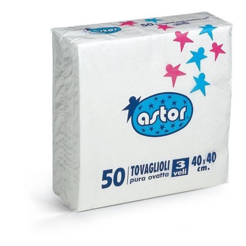 TOVAGLIOLI ASTOR OVATTATI CM.40X40 PZ.50