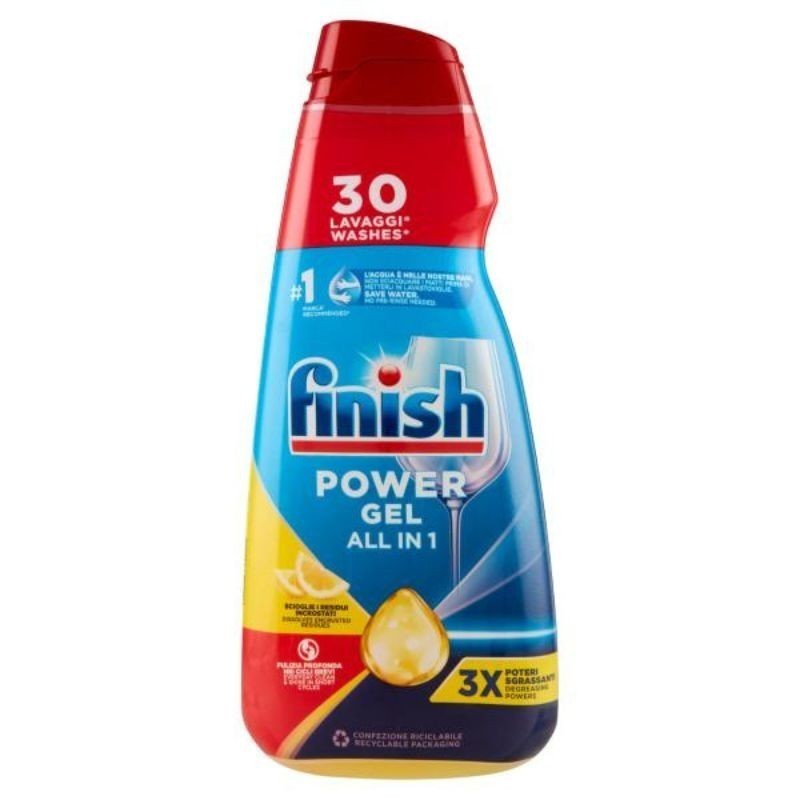FINISH Gel Lavastoviglie Power Lemon 30 lavaggi