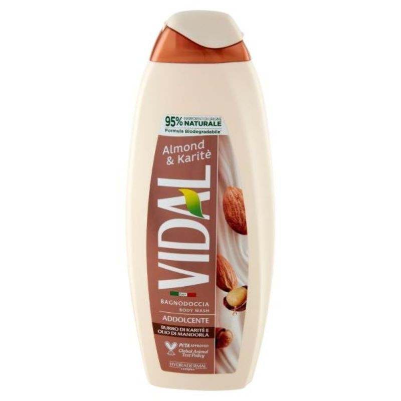Vidal Almond & Karitè Bagnodoccia Burro Di Karitè E Olio Di Mandorla 600 Ml
