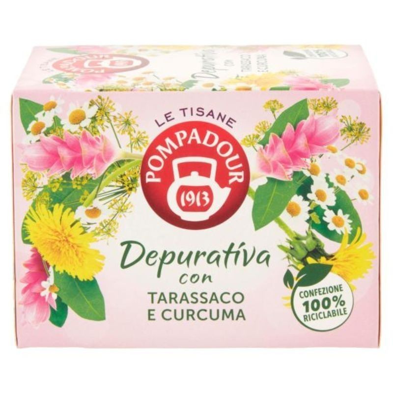 Pompadour Le Tisane Depurativa Con Tarassaco E Curcuma 15X2 G