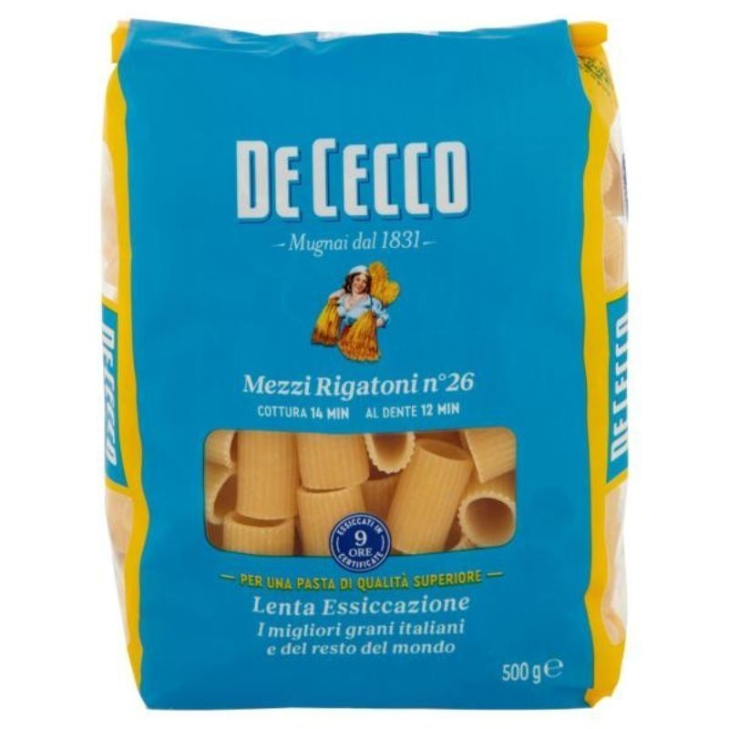 Pasta De Cecco Mezzi Rigatoni n°26