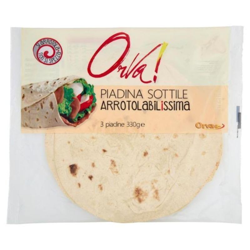 Piadina Sottile Arrotolabilissima 3 x 110 g Orva!