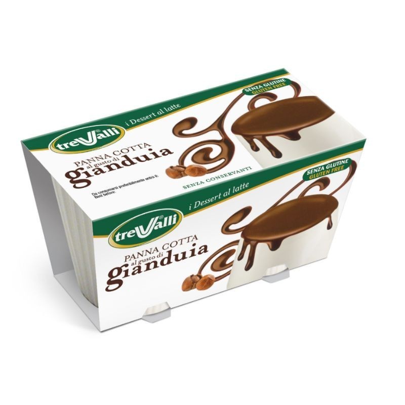 Dessert Panna Cotta al gusto di Gianduia 2x100 gr TreValli