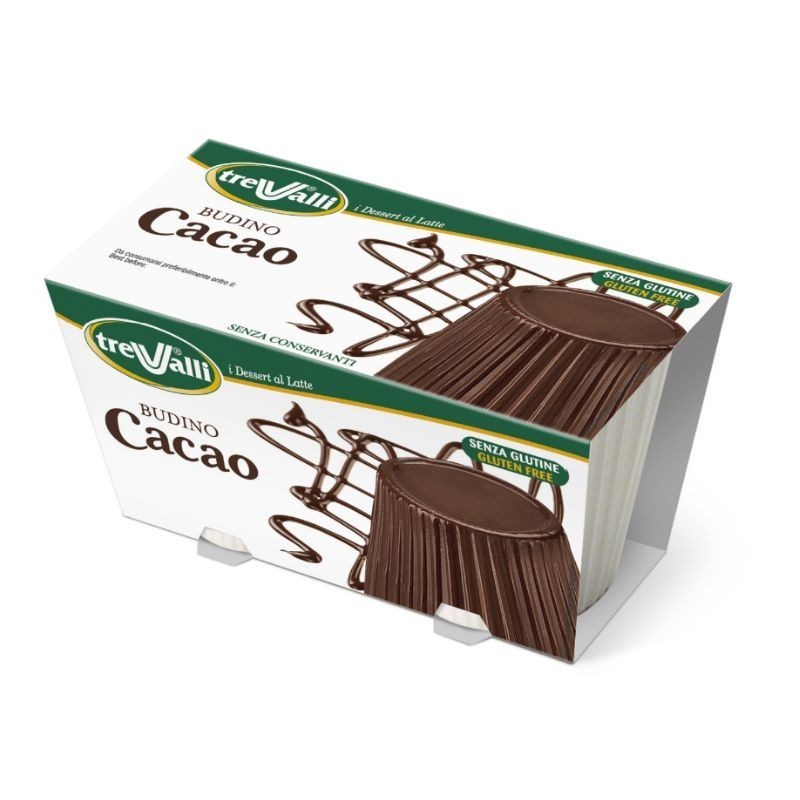 Budino al Cacao con Latte Fresco 2x100 gr TreValli