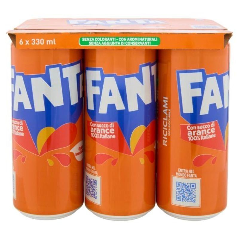 Fanta orange original lattina 6x33cl